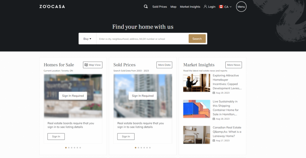 8 Best Real Estate Websites Canada 2023 9 zoocasa